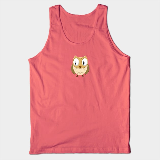 Cartoon Owl Tank Top by Braznyc